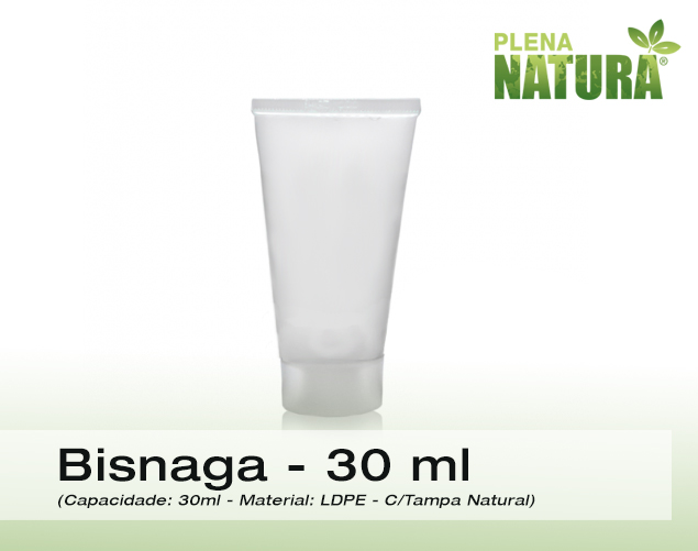 Bisnaga - 30ml - em LDPE - Cor Natural